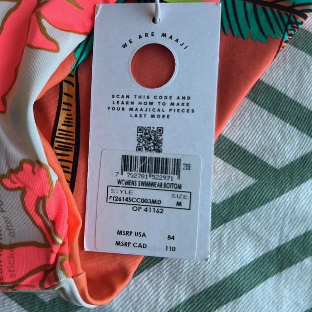 MAAJI 2pc reversible Tropical Bikini Set sz medium NWT’s - Picture 8 of 9